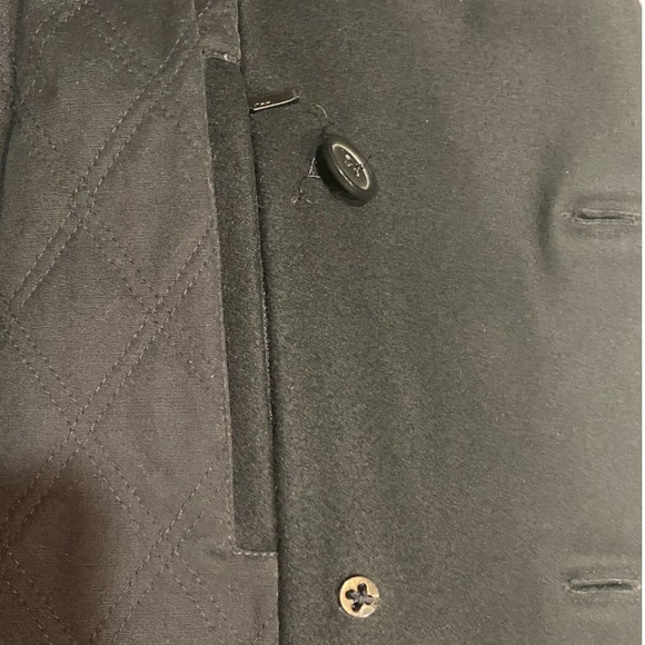 J Crew Dock Peacoat Black with Thinsulate 80% Wool 20% Nylon - Picture 8 of 8